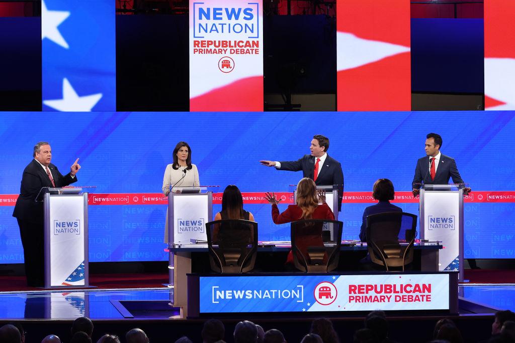 GOP Candidates, Minus Trump, Spar at Fourth Debate