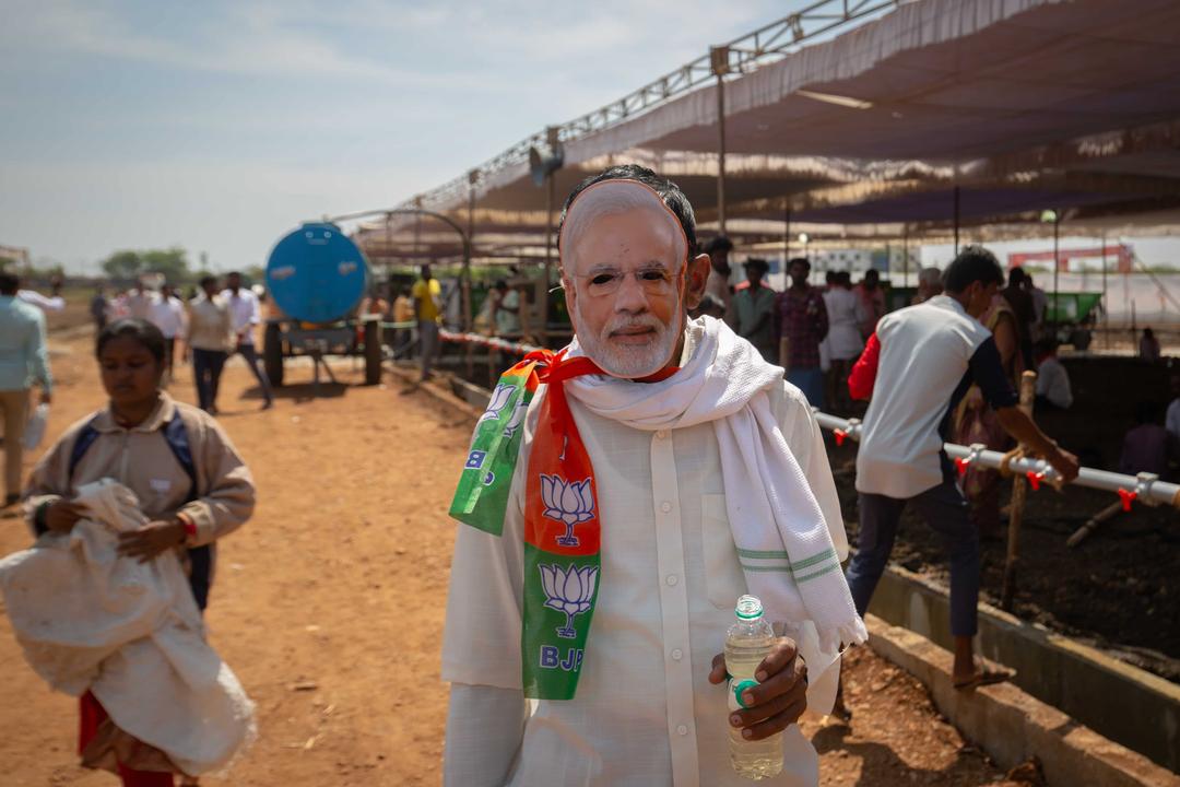 Modi Votes in Third Phase of India's National Election