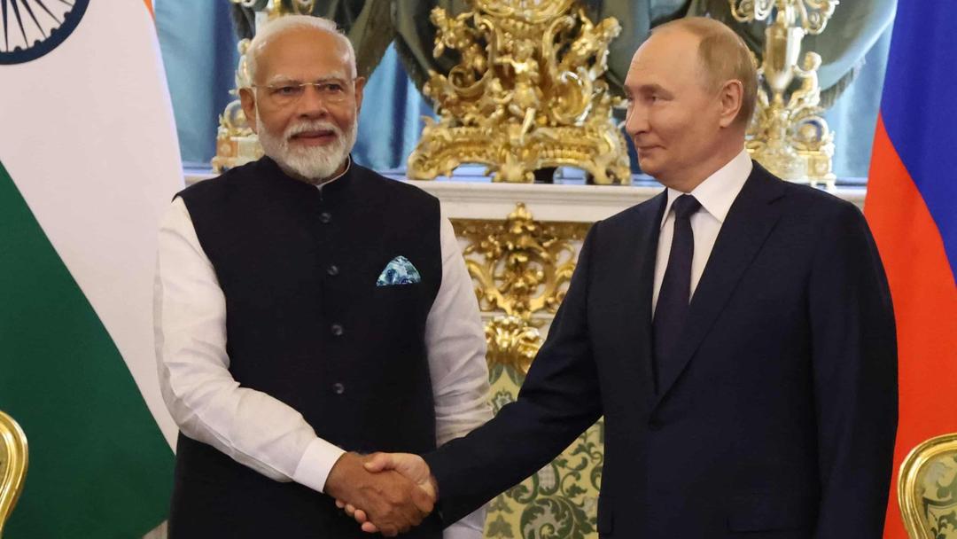 India's Prime Minister Narendra Modi Visits Moscow