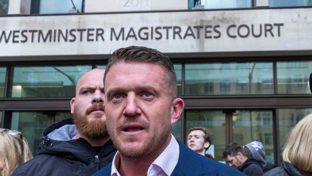 UK: Activist Tommy Robinson Jailed for 18 Months