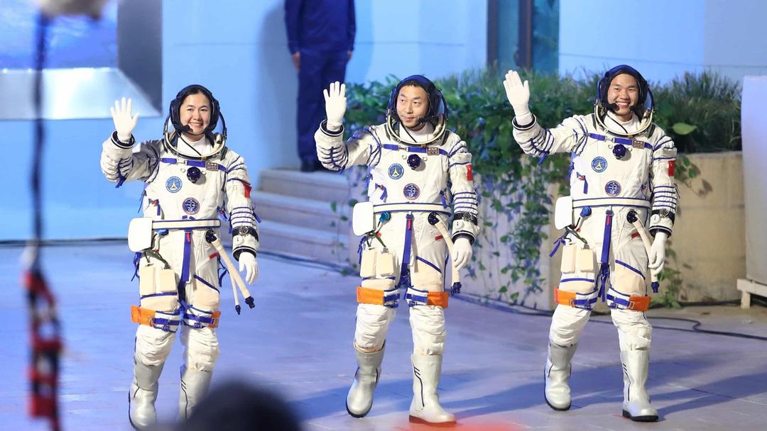 China Launches Three Astronauts to Tiangong Space Station