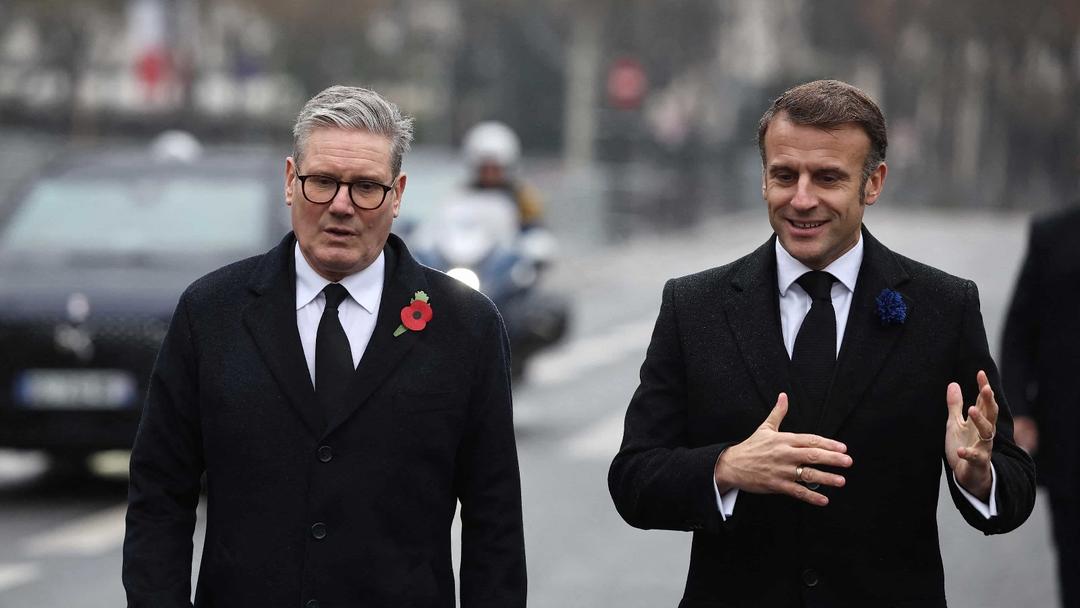 Starmer Attends Armistice Day in Paris With Macron