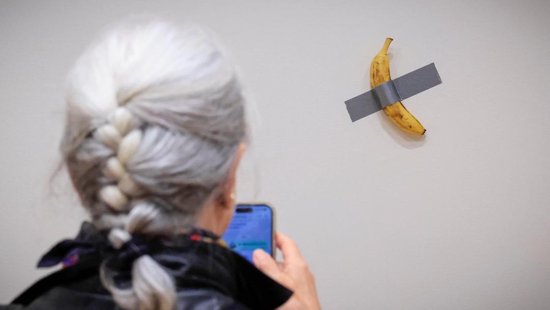 Banana Taped to Wall Sells for $6.2M at Sotheby's