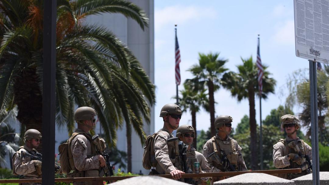 US Marines Detain First Civilian in Los Angeles