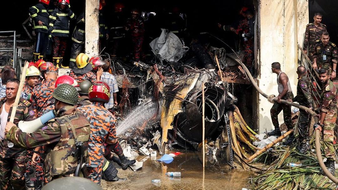 19 Killed as Bangladesh Air Force Jet Crashes into School