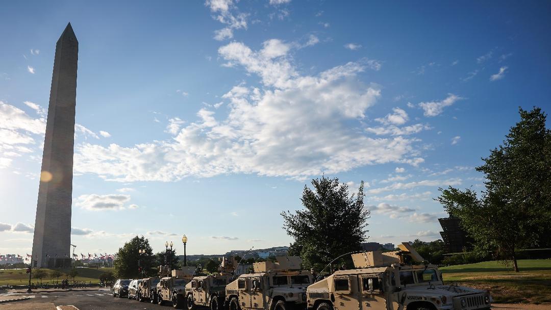 National Guard Troops Appear in Washington, DC