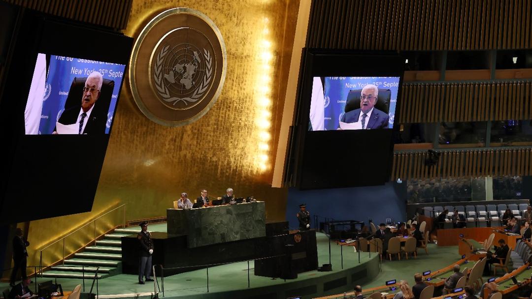 Palestinian Authority President Addresses UN General Assembly