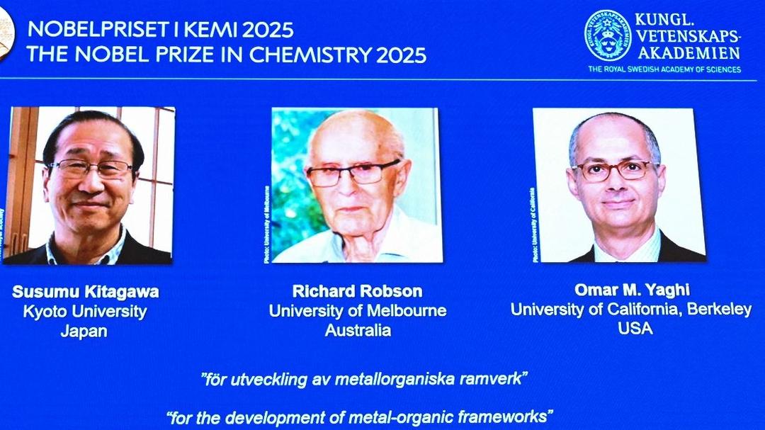 Three Scientists Win 2025 Nobel Prize for MOF Chemistry