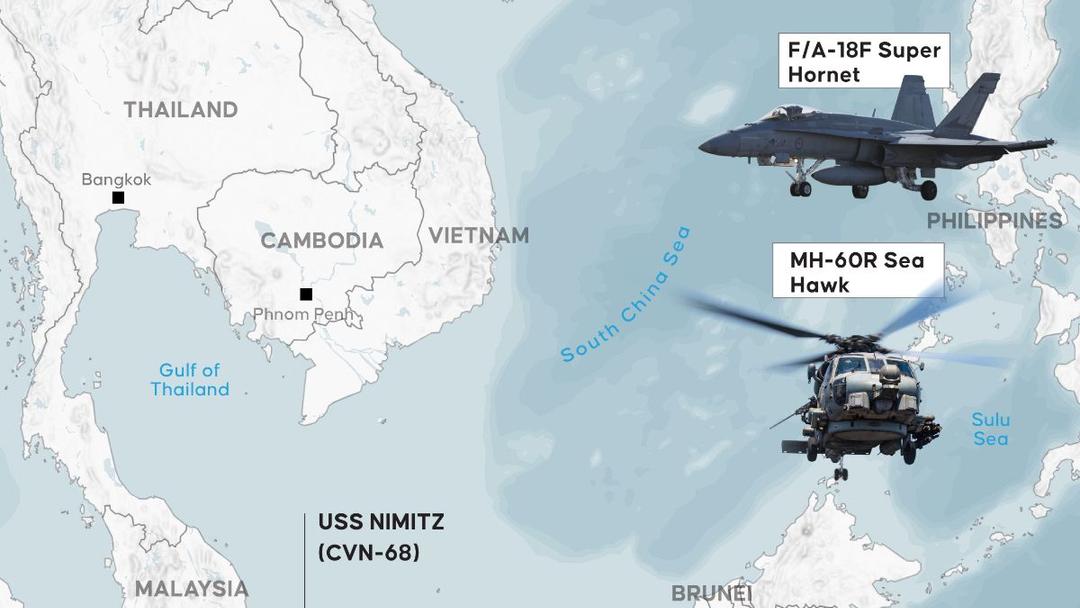 Two US Navy Aircraft Crash in South China Sea, All Crew Safe